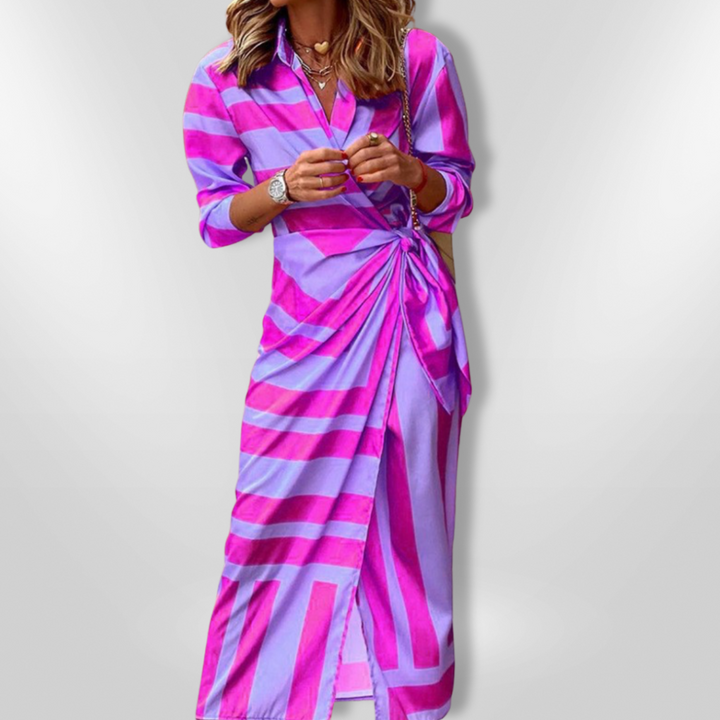 SOLANA Printed Wrap Dress