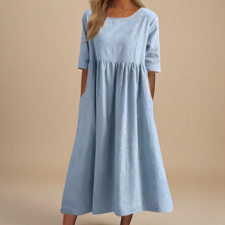 Leviana™ | Flattering Cotton Dress