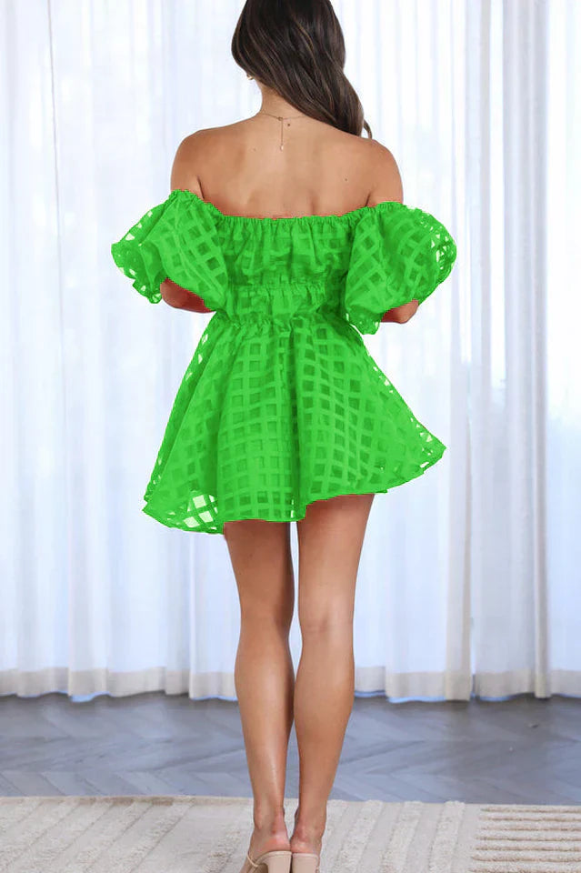SOPHIE | PUFF-SLEEVE MINI DRESS