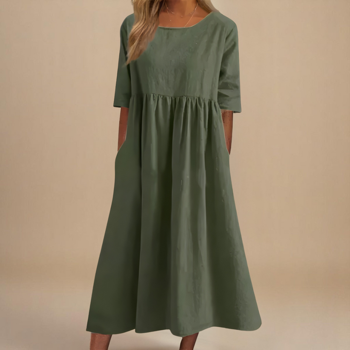 Leviana™ | Flattering Cotton Dress