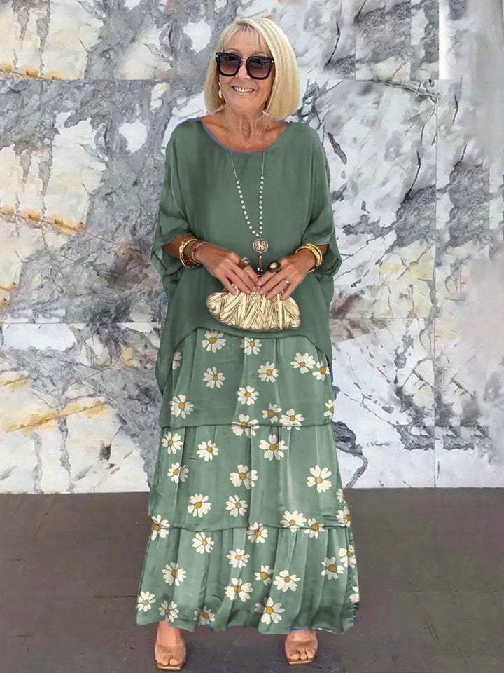 Fiona Gradient Clover Art Print Dress