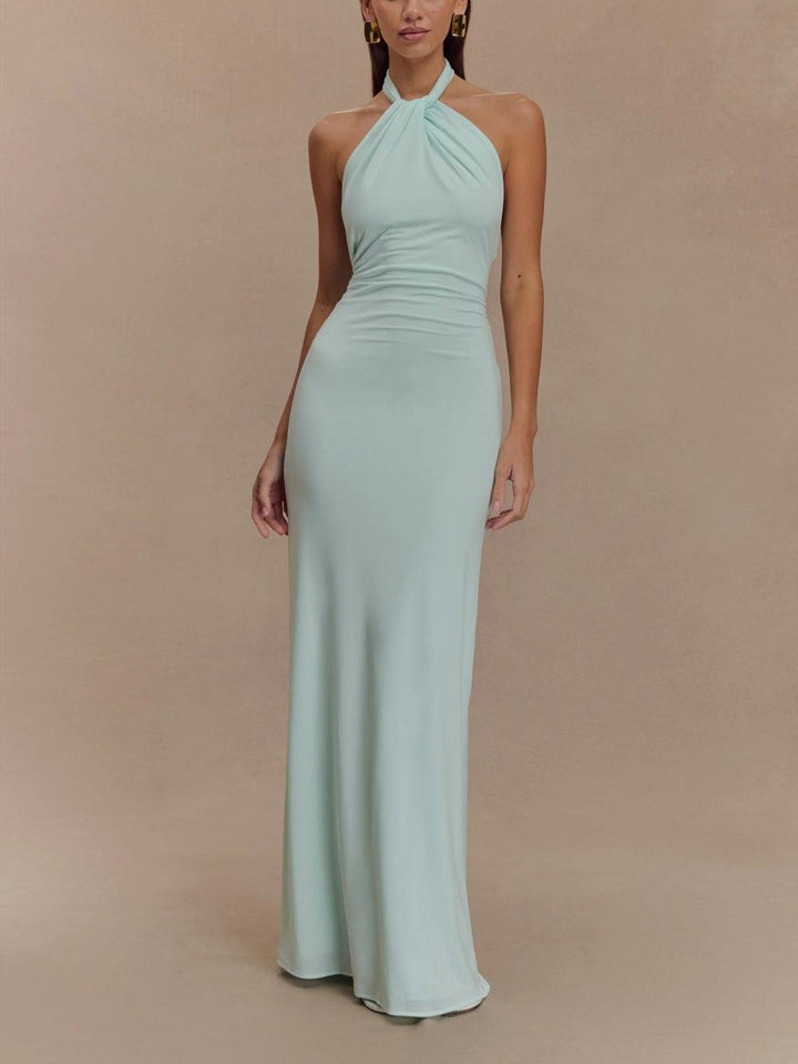 Jane™ | Halterneck Silk Dress