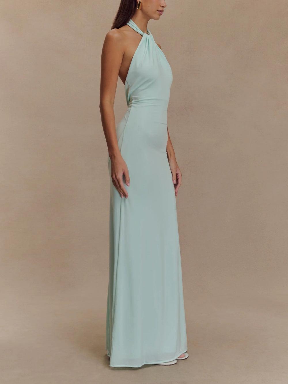 Jane™ | Halterneck Silk Dress