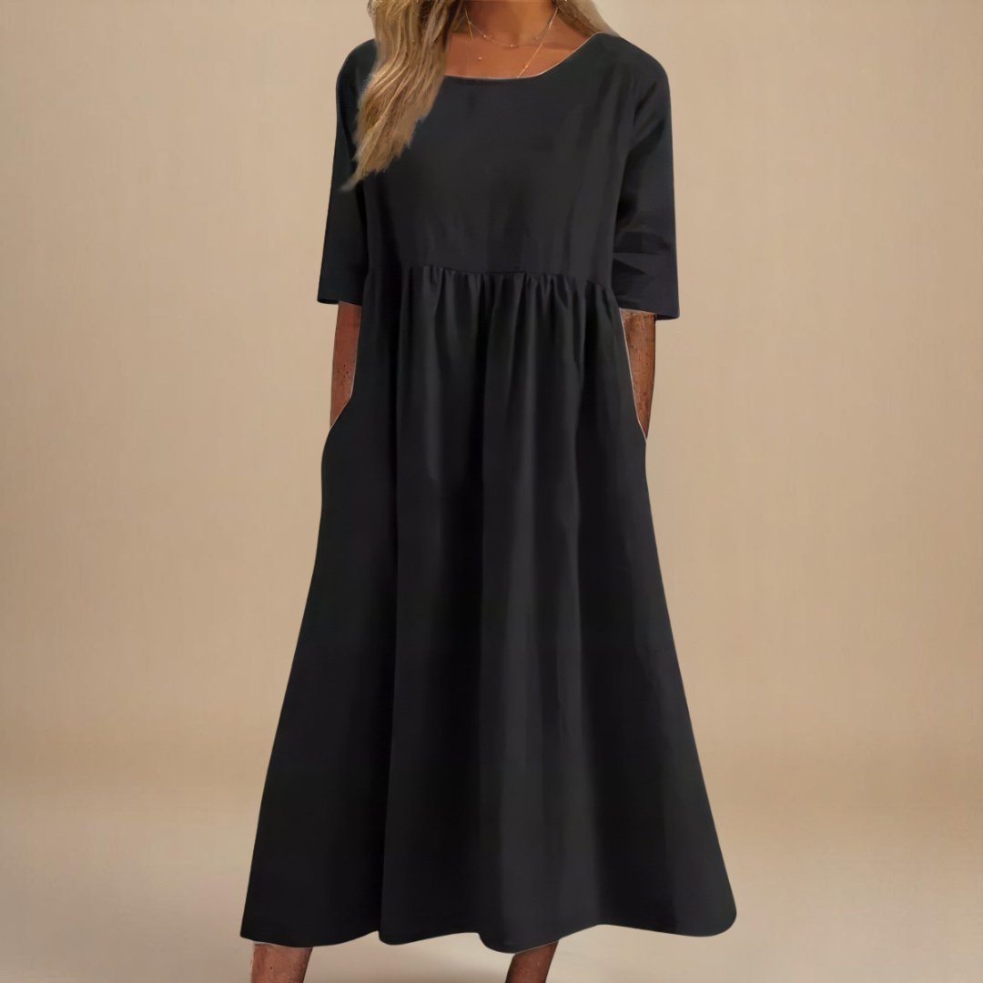 Leviana™ | Flattering Cotton Dress