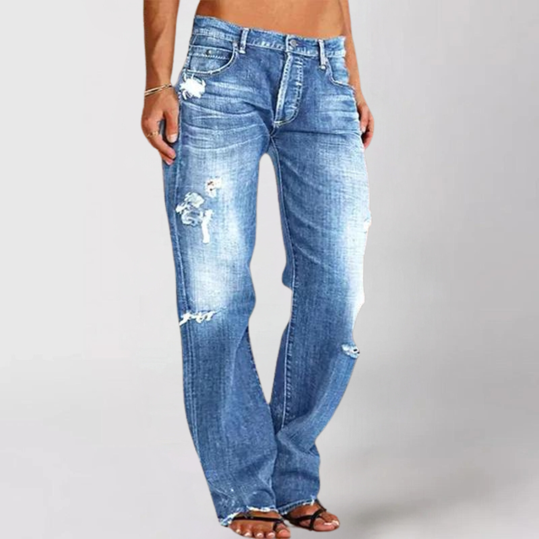 Viktoria Loose Wide-Leg Denim Jeans