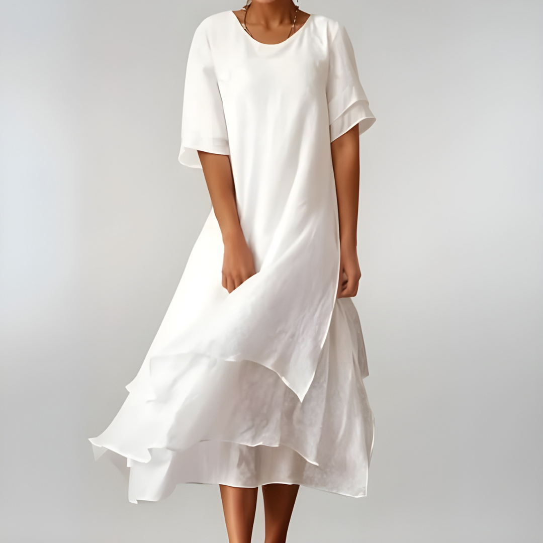 Agnès | Lightweight and Elegant Cotton Maxi Dress