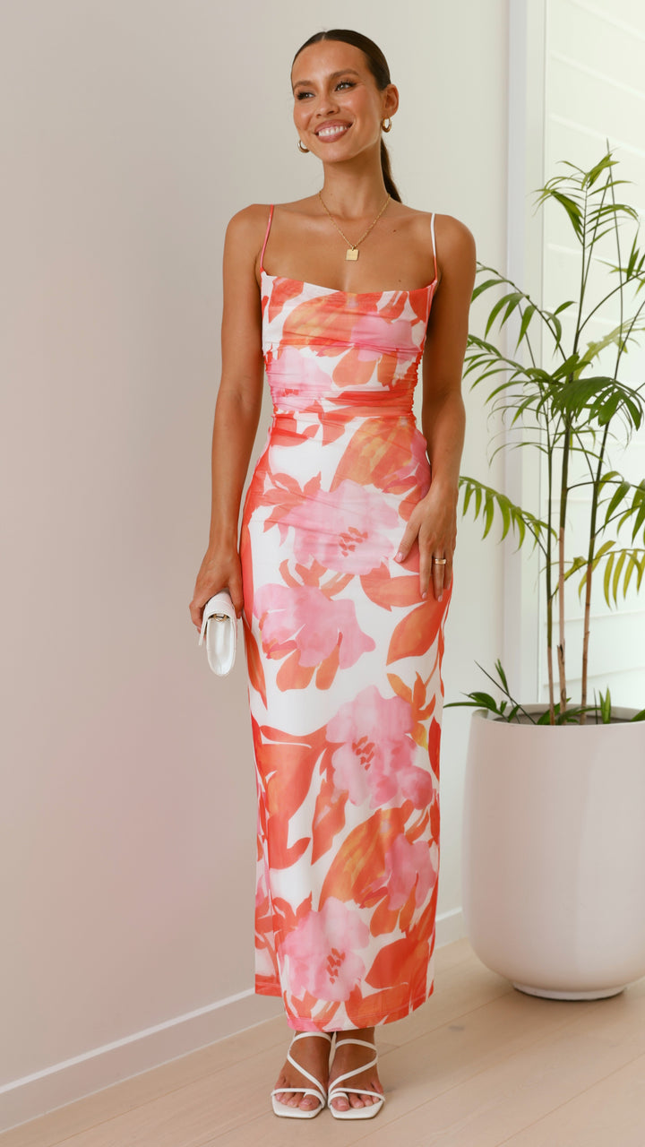 ARIANA | FLORAL PRINT MAXI DRESS