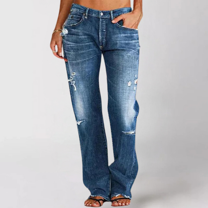 Viktoria Loose Wide-Leg Denim Jeans