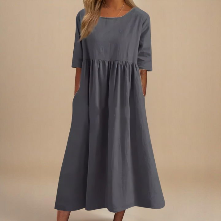 Leviana™ | Flattering Cotton Dress