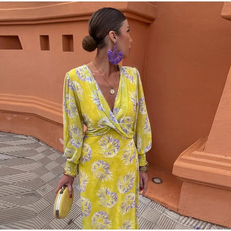 Alondra - Vibrant Wrap Dress