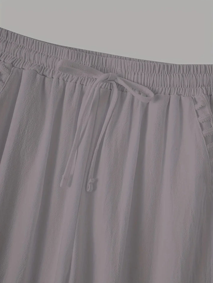 Tracey Contrast Trim Cropped Pants