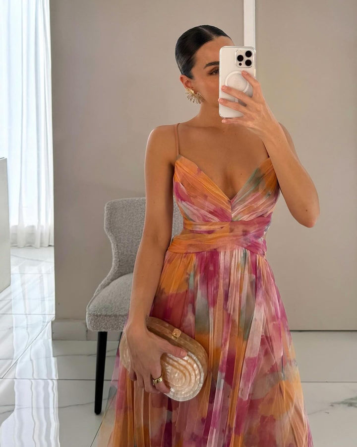 FIORA™ | FLOWING FLORAL MAXI DRESS