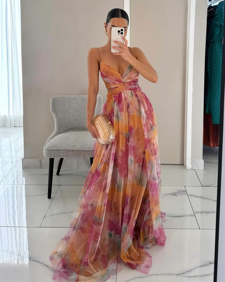 FIORA™ | FLOWING FLORAL MAXI DRESS