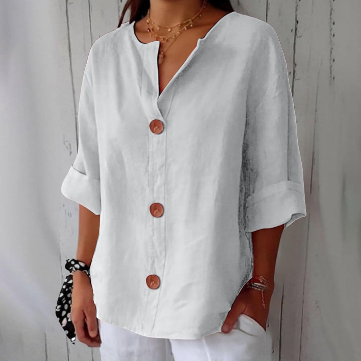 Leviana™ | Casual Linen Blouse
