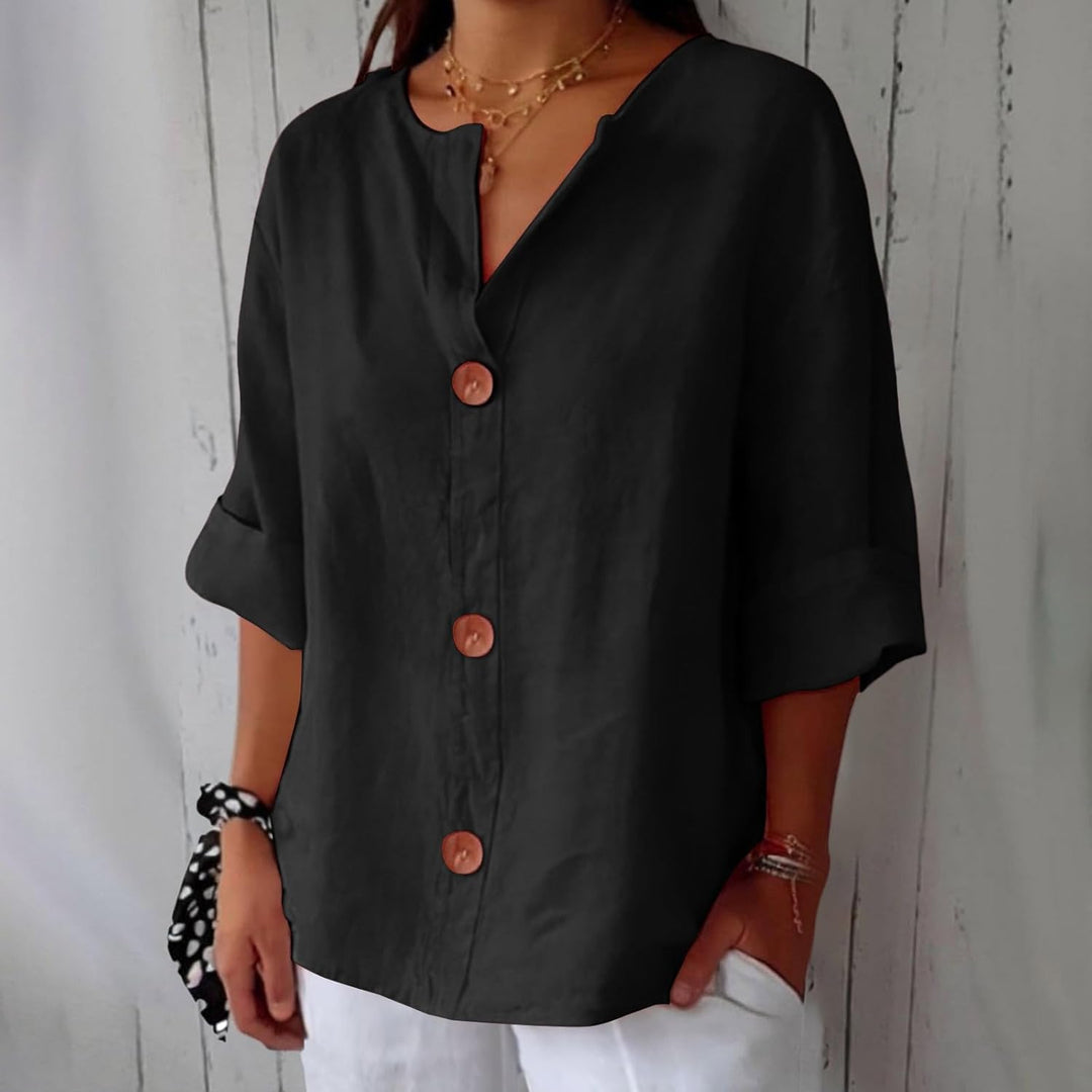 Leviana™ | Casual Linen Blouse