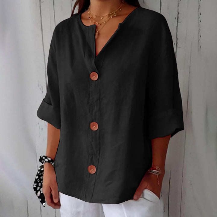 Leviana™ | Casual Linen Blouse
