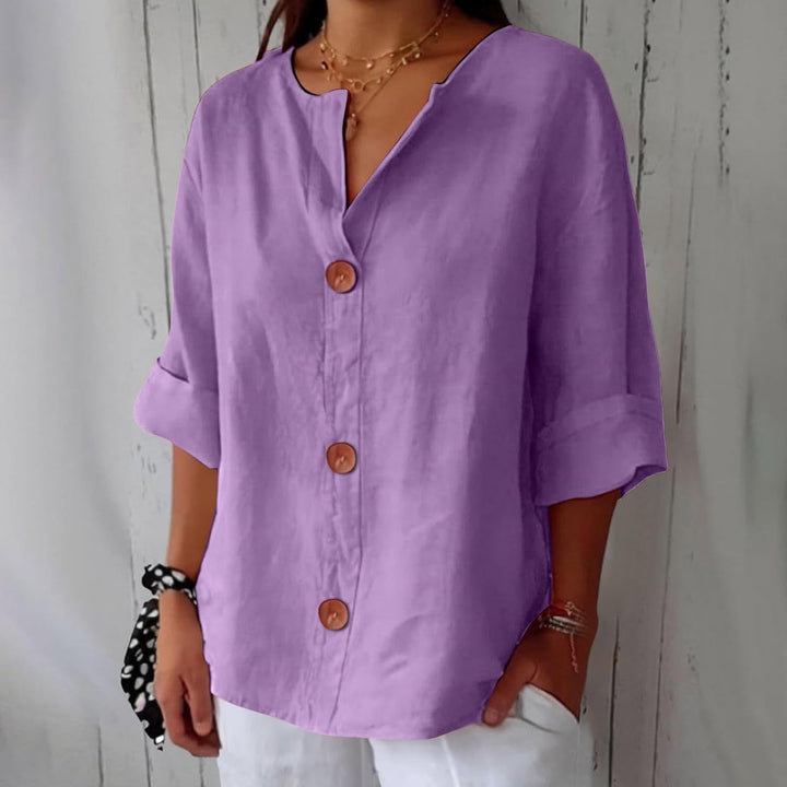 Leviana™ | Casual Linen Blouse