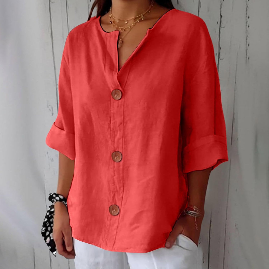 Elara™  | Breezy Classic Everyday Blouse