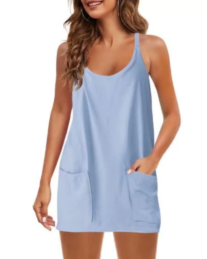 Gaiana Sleeveless Romper Dress