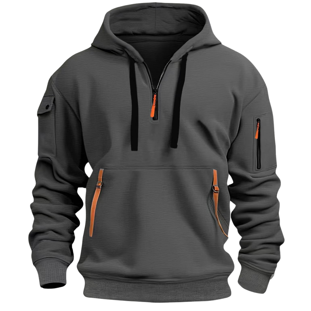 Ludomir Long Sleeve Multi Pocket Hoodie