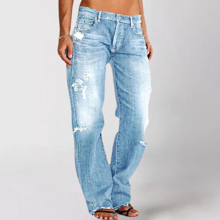 Viktoria Loose Wide-Leg Denim Jeans