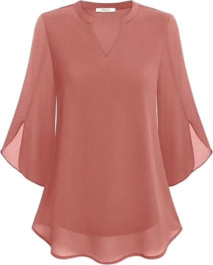 Celest Double Layers Chiffon Blouse