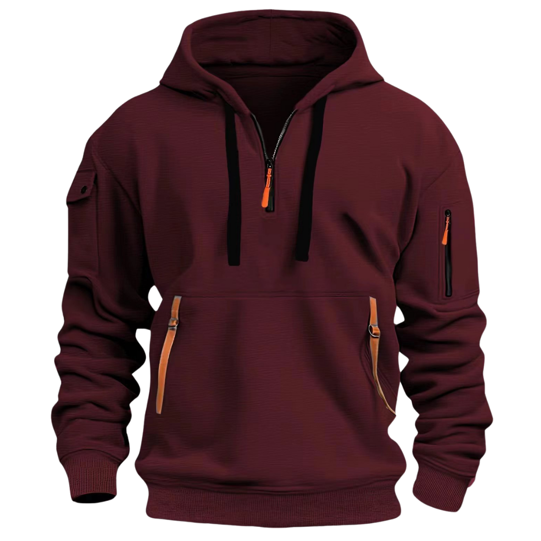 Ludomir Long Sleeve Multi Pocket Hoodie