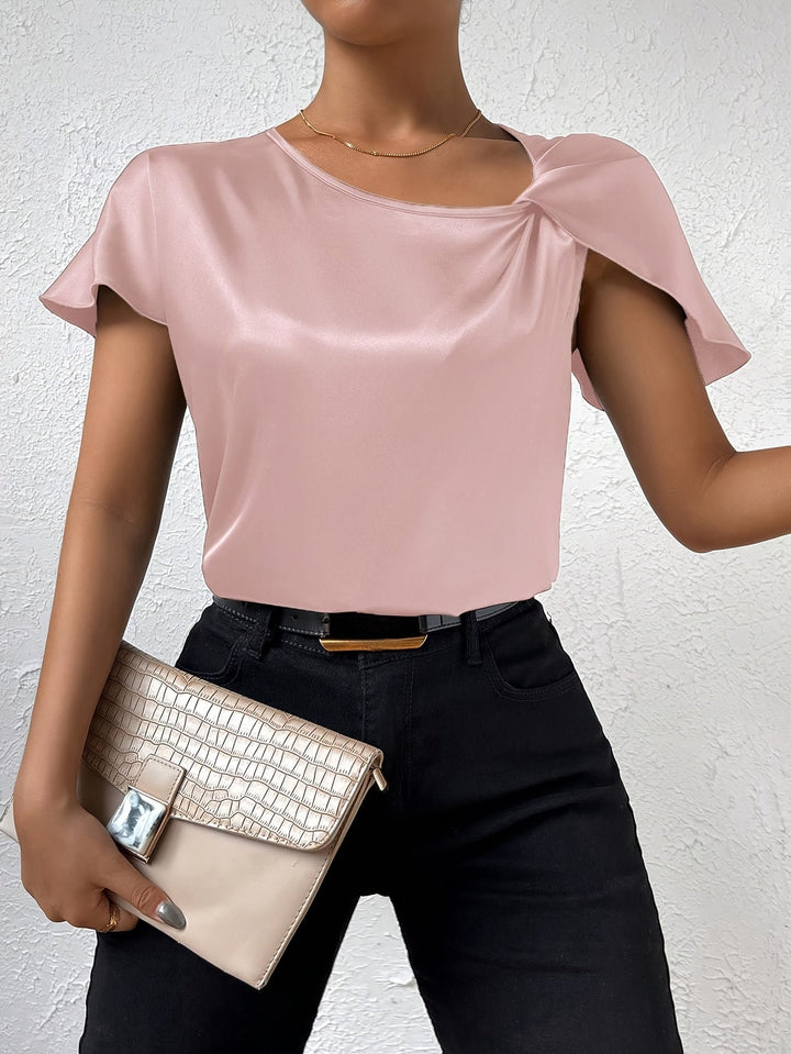 Loretta Trendy Top With Unique Shoulder Detail