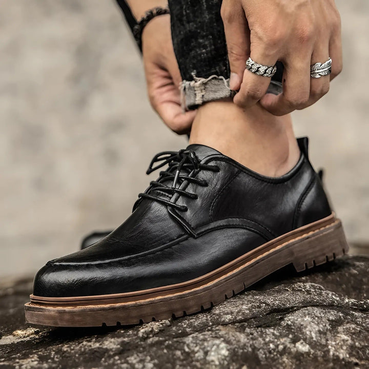 Edoardo | Classic Heritage Faux Leather Shoes