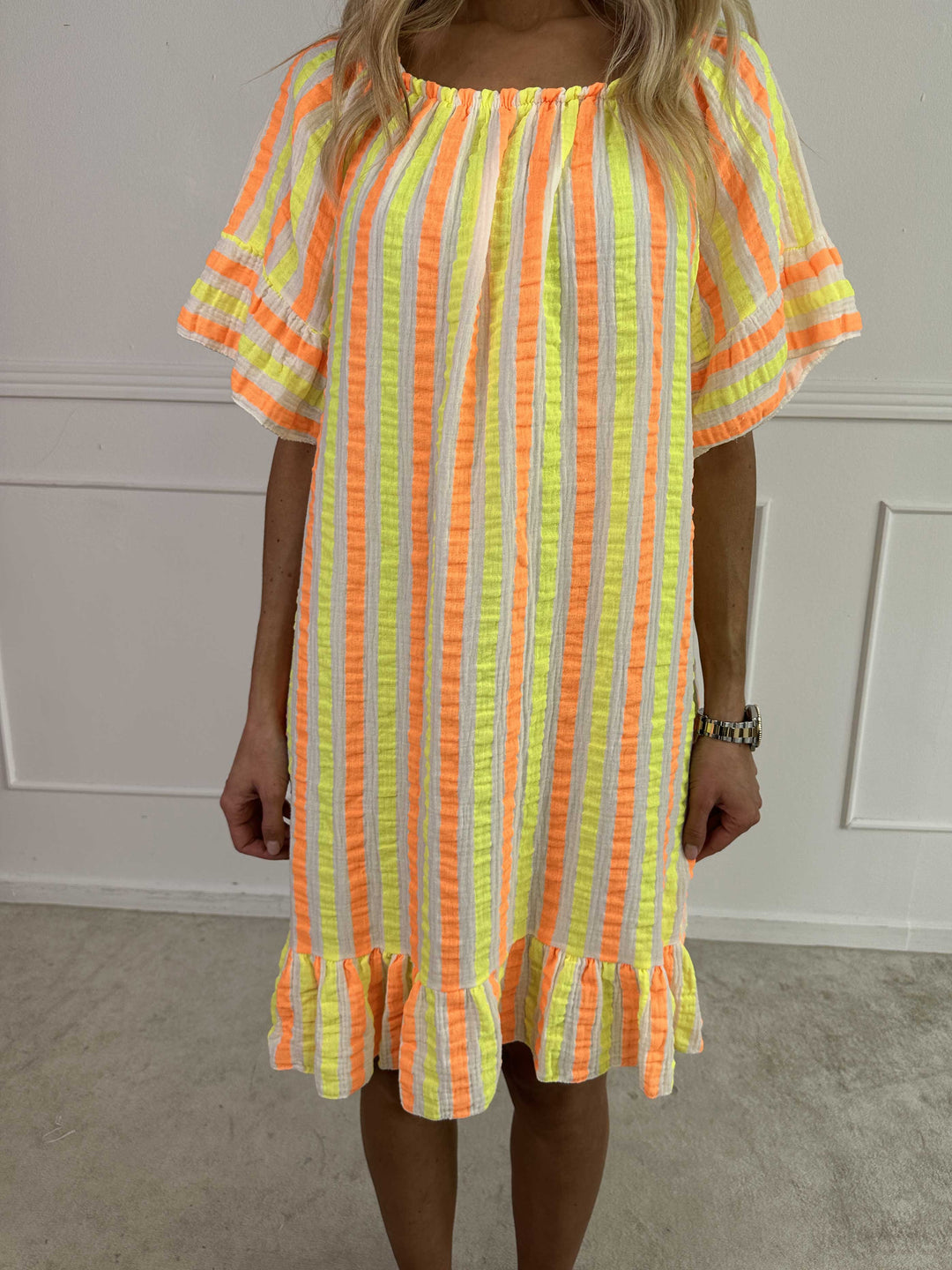 MIRELLA™ | SOFT STRIPED COTTON DRESS