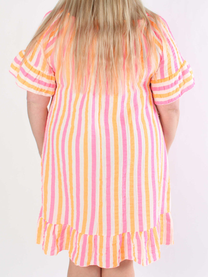 MIRELLA™ | SOFT STRIPED COTTON DRESS