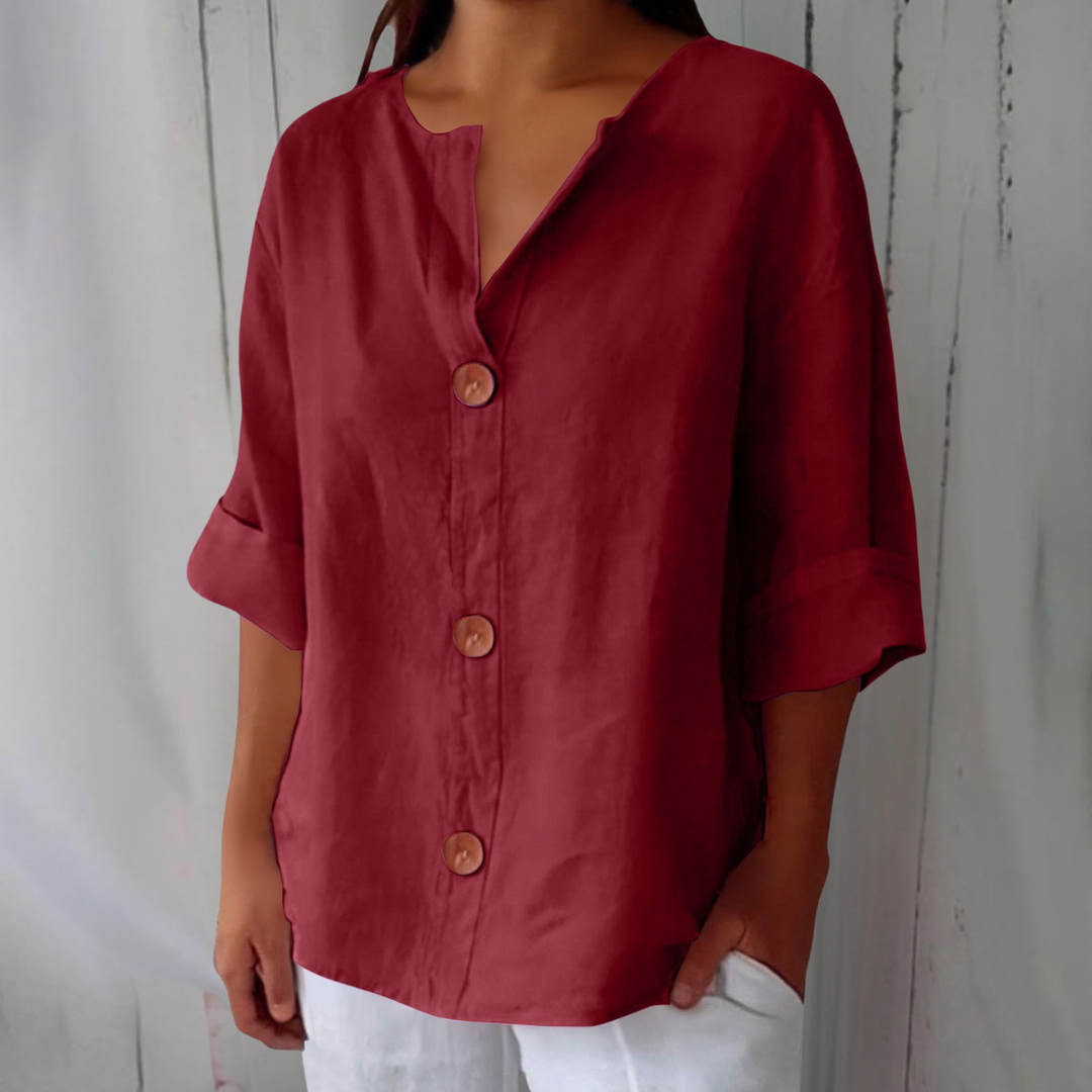 Elara™  | Breezy Classic Everyday Blouse