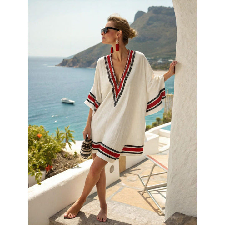 Amara™ | Bohemian Embroidered Kaftan Dress