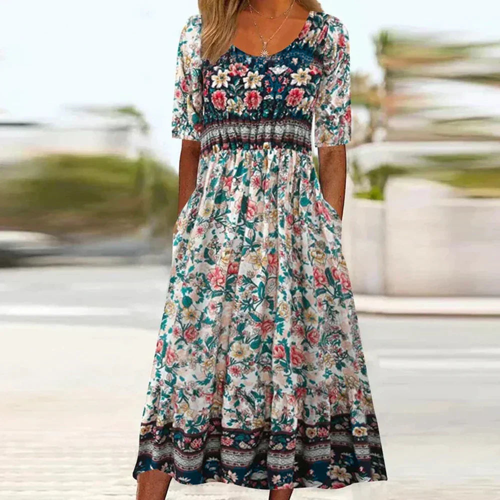 Leviana™ | Plus Size Floral Maxi Dress