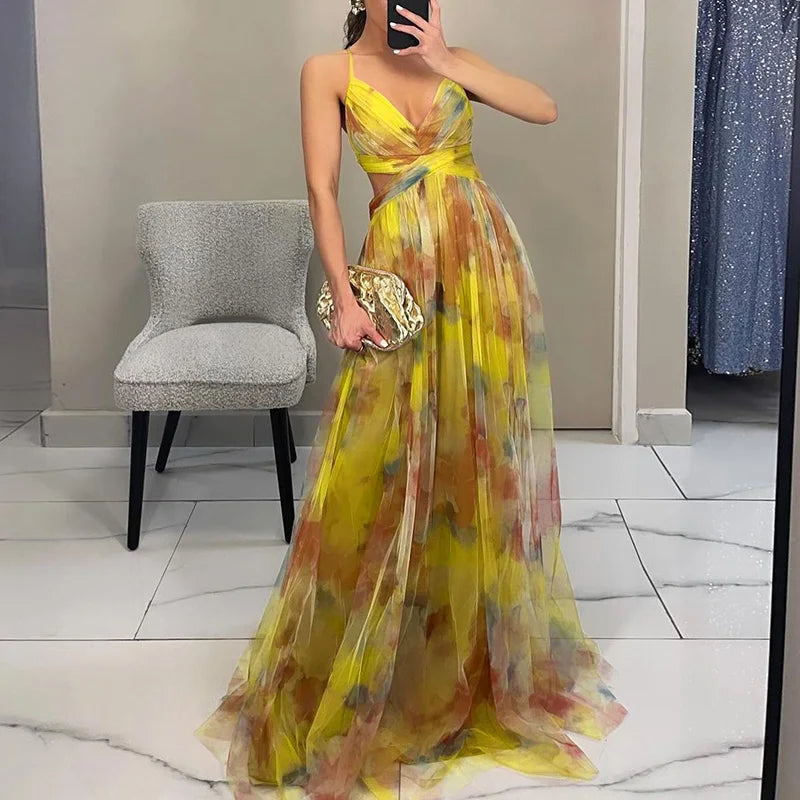 FIORA™ | FLOWING FLORAL MAXI DRESS