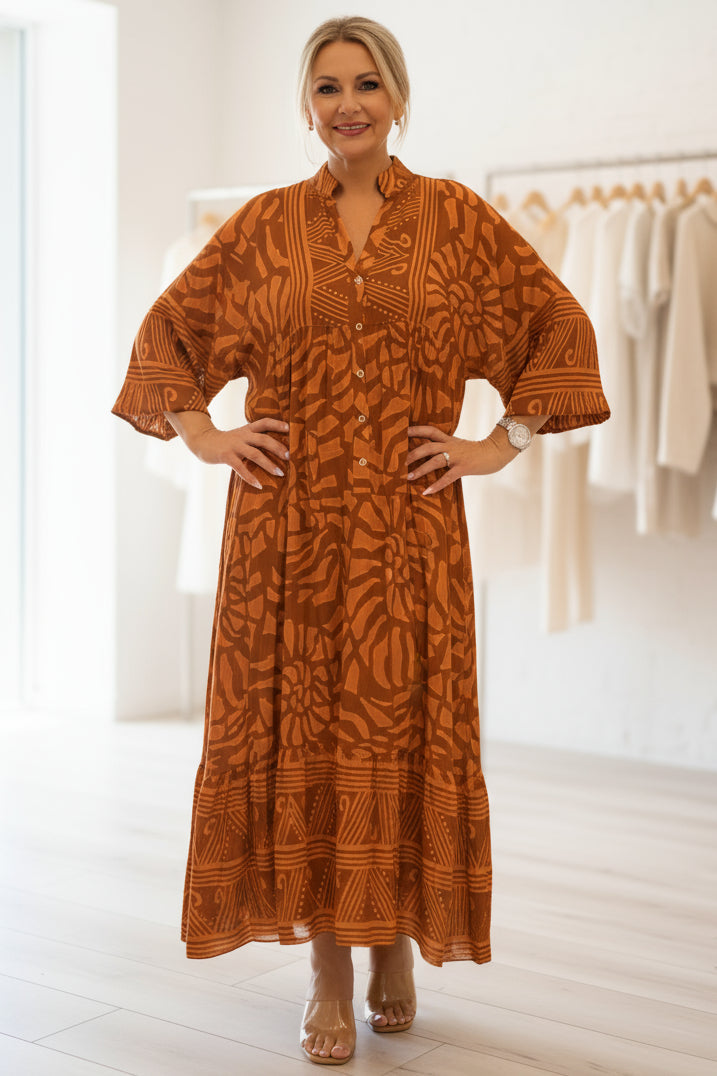 SANDRA | PRINTED LOOSE DRESS