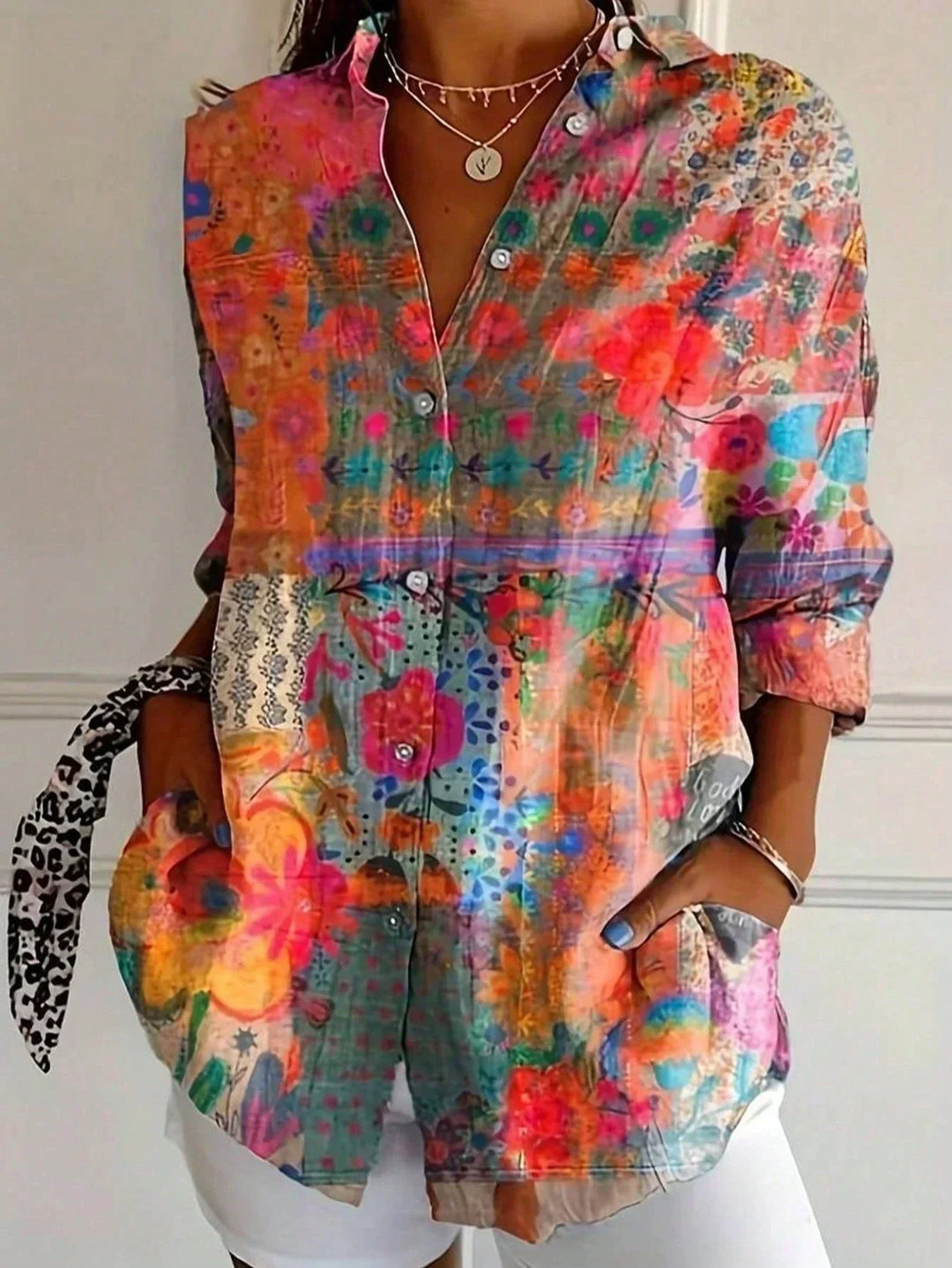 Lara | Stylish Colorful Pattern Blouse