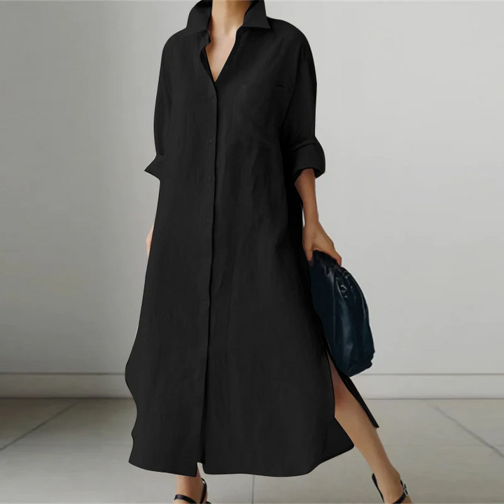 Elise | Oversized Casual Shirt Dress