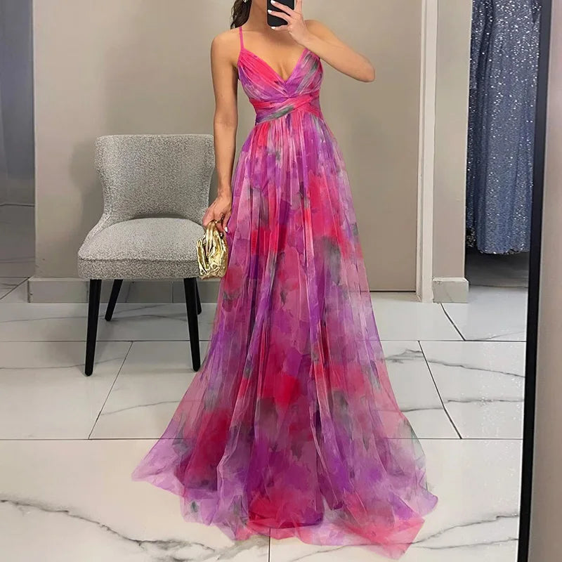 FIORA™ | FLOWING FLORAL MAXI DRESS