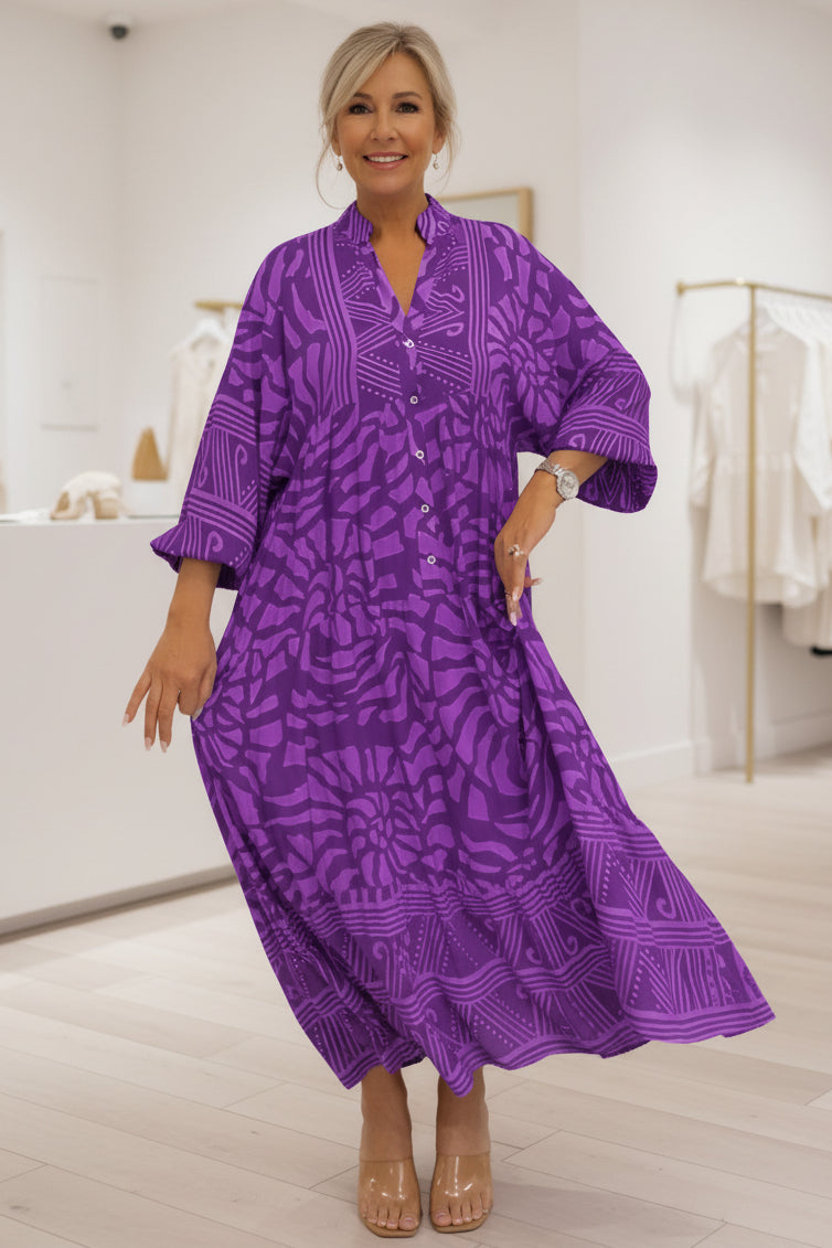 SANDRA | PRINTED LOOSE DRESS