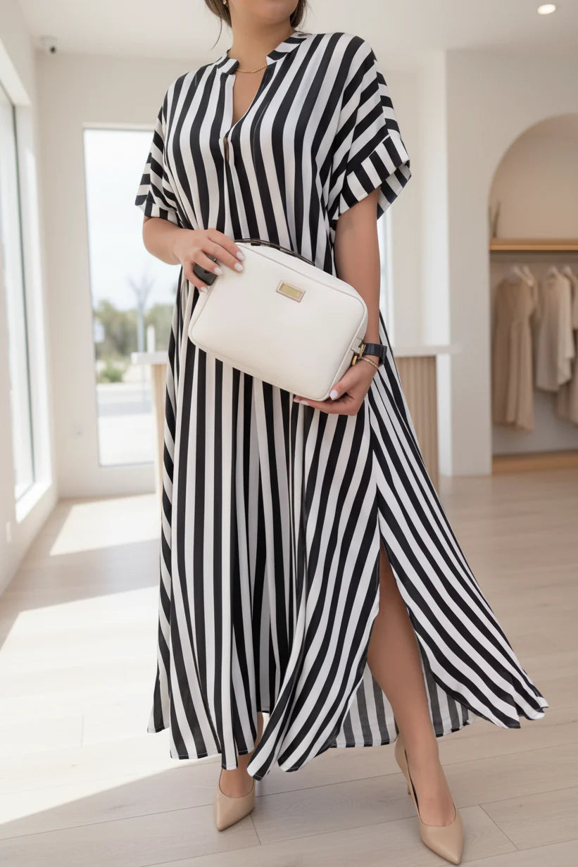 Amélie | Striped Maxi Dress