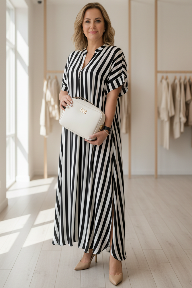 Amélie | Striped Maxi Dress