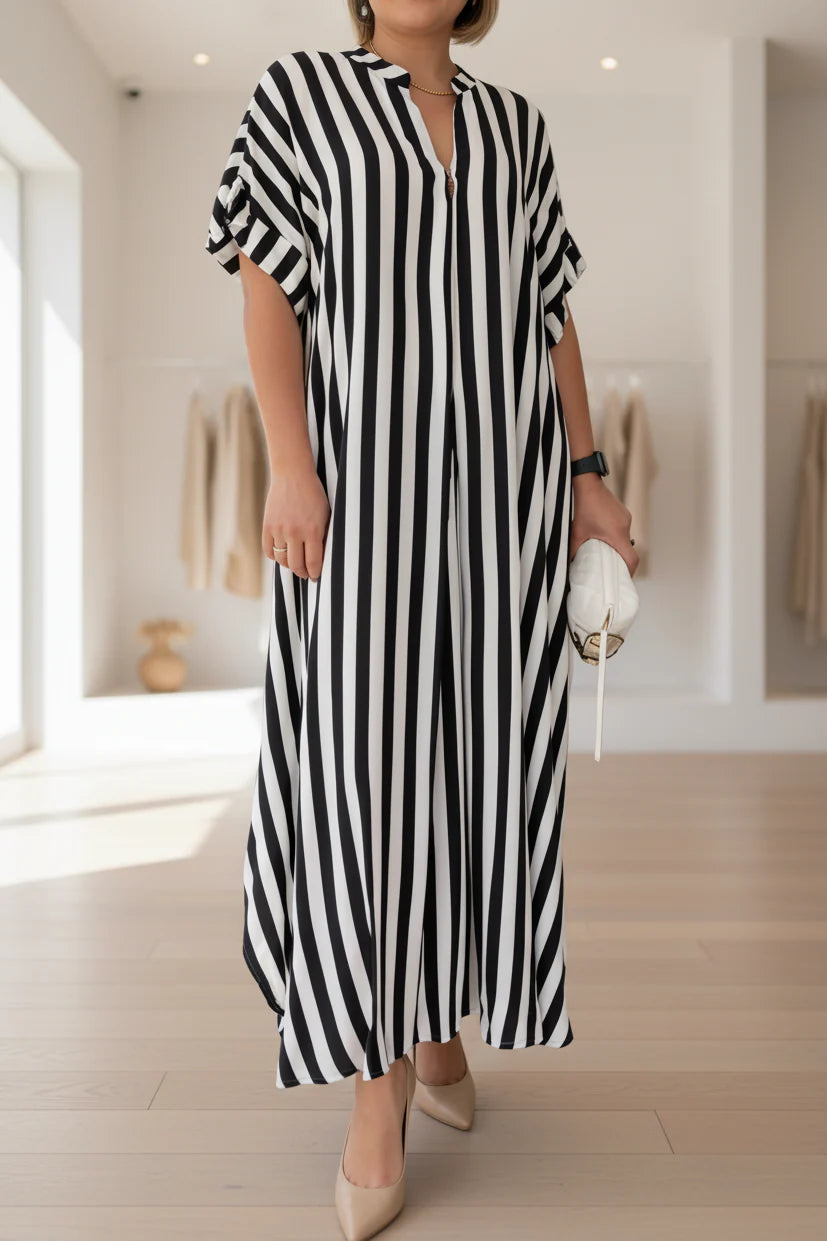 Amélie | Striped Maxi Dress