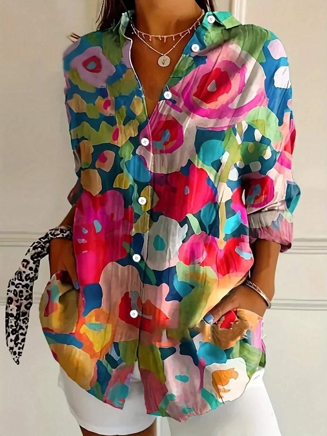 Lara | Stylish Colorful Pattern Blouse