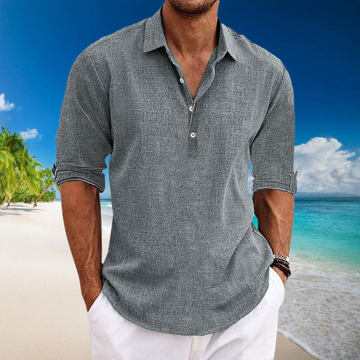 Tyler Casual Linen Long Sleeve Shirt