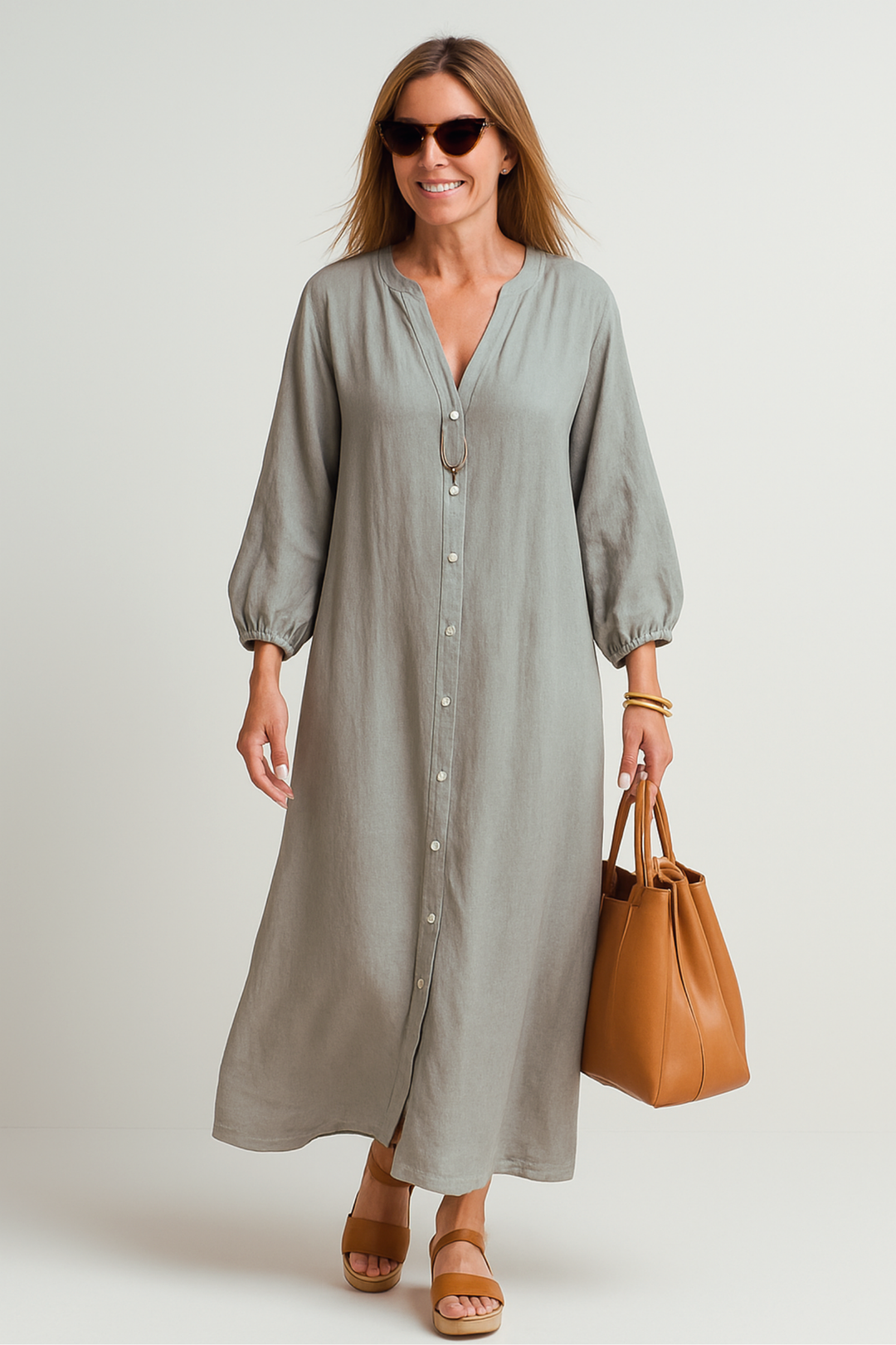 Elise | Beautiful lightweight linen dress