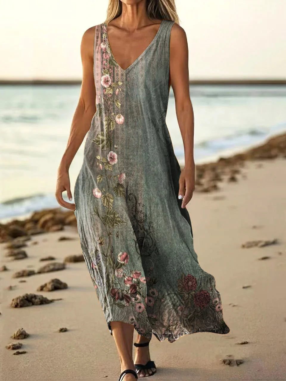 Naima – Ethnic Totem Print Dress