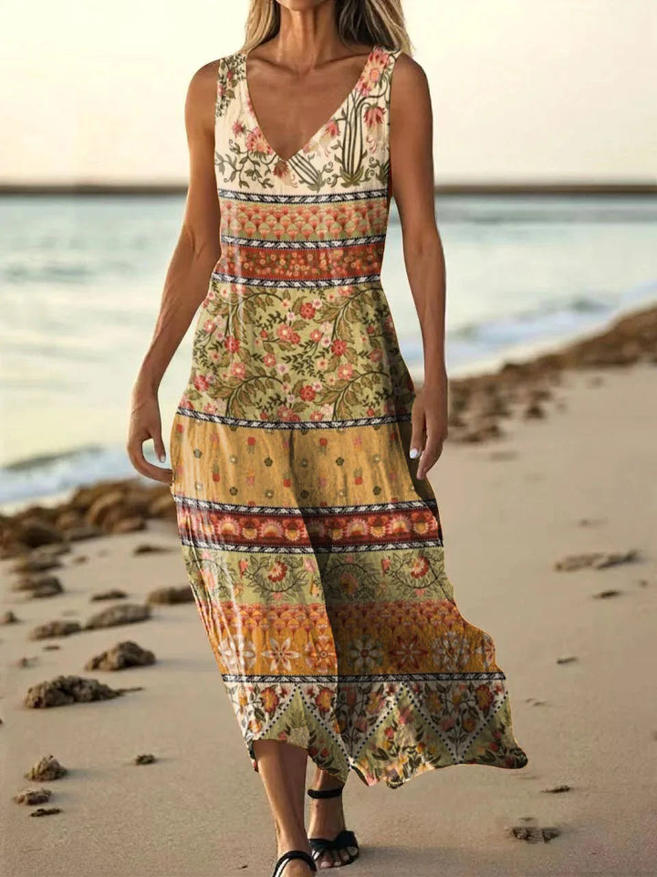 Naima – Ethnic Totem Print Dress