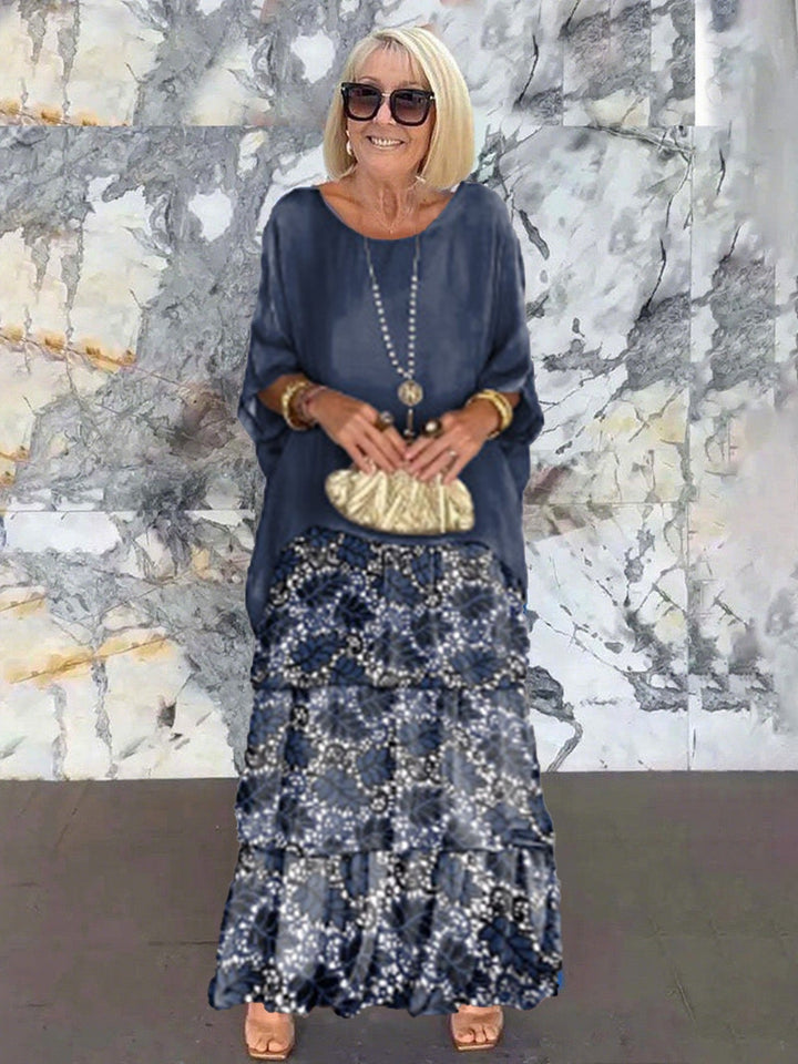 Fiona Gradient Clover Art Print Dress