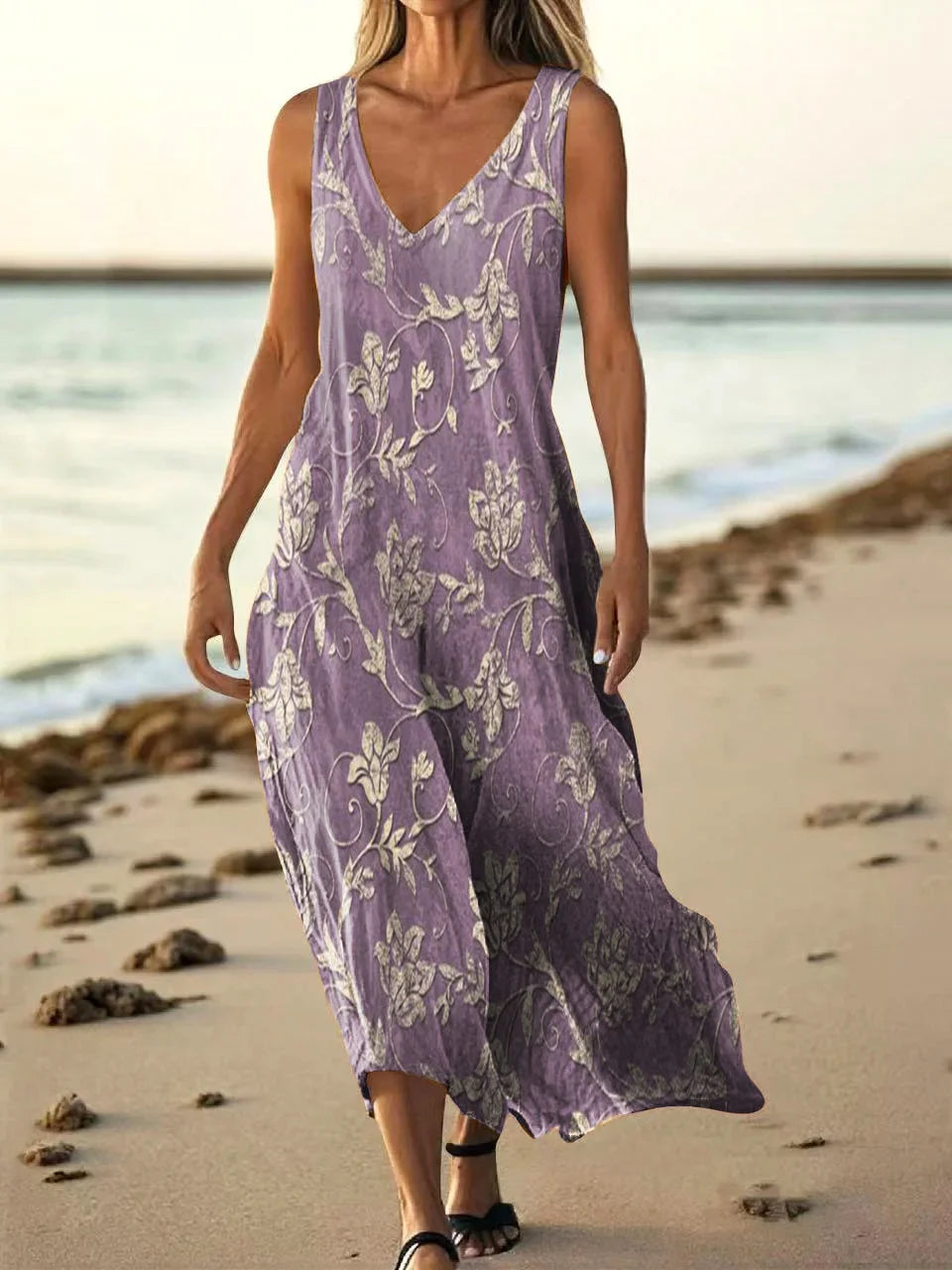 Naima – Ethnic Totem Print Dress